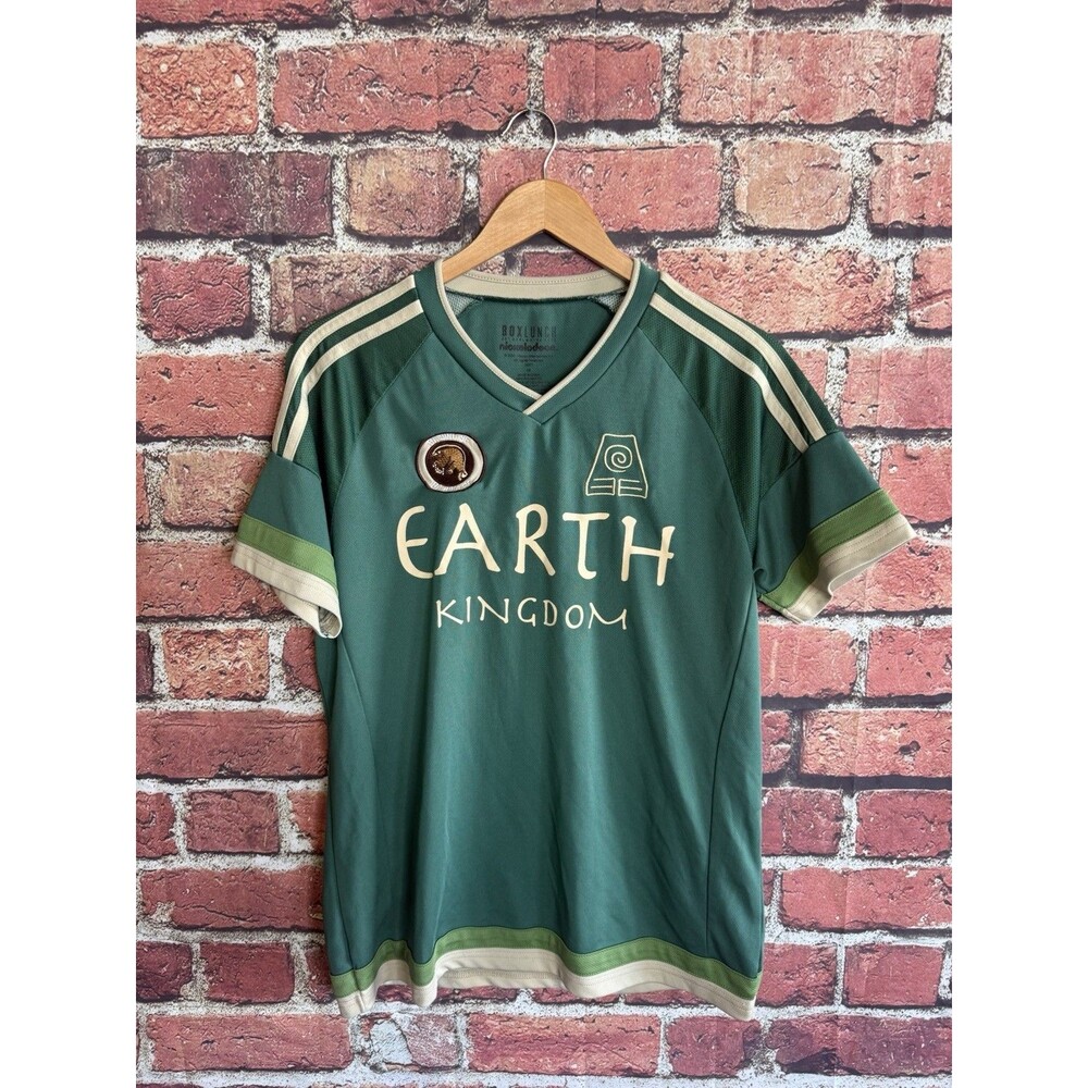 BoxLunch Exclusive Avatar: The Last Airbender Earth Kingdom Jersey Green Men’s M